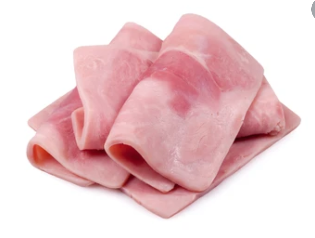 Ensalada de aguacate y algas nori con jamón de york y 1 pitaya tamaño de puño.